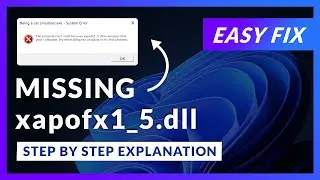 xapofx1_5.dll Error Windows 11 | 2x FIX | 2023