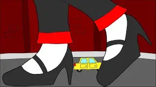 CHARLIE HAZBIN HOTEL GIANTESS FEET HIGH HEELS CITY DRAWING TIMELAPSE SPEEDPAINTING