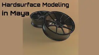 Modeling in Maya. Hard Surface. Modeling Wheel.
