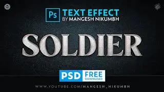 Text Effect In Photoshop | Movie Text Effect In Photoshop | Cinematic Text Effect | 3D Text Effect