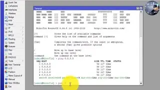 How do you ping check your in Mikrotik router