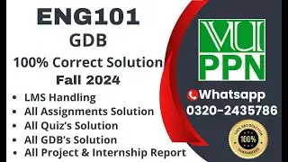 ENG101 GDB 1 100% Correct Solution Fall 2024 ENG101 GDB 1 Solution 2024 