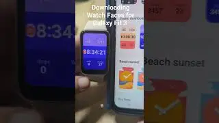Downloading Galaxy Fit 3 Watch Faces  