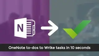 OneNote to Wrike Integration - To-dos