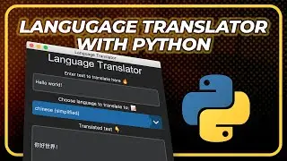 Code a language translator using python and customtkinter #python  #TechEmmy #customtkinter
