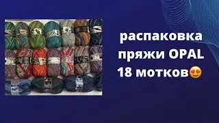 Распаковка пряжи Opal 18 мотков😍