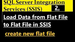 How to load data from Flat File to Flat File in SSIS