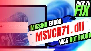 How to Fix MSVCR71.dll Missing ❌ was Not Found Error 💻 Windows 10\11\7 💻 32/64Bit 🛠 3 Fixes