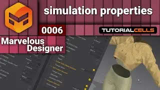 0006. simulation properties in Marvelous Designer