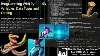 Programming With Python 03: Variables, Data Types and Casting