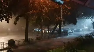Гроза 2 августа 2021 года Москва - район Аэропорт