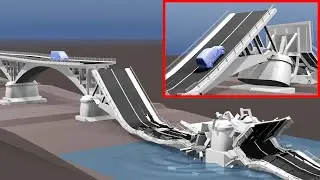 Albiano Bridge Collapse Simulation, aka Caprigliola Bridge or Ponte di Albiano Magra | BCB