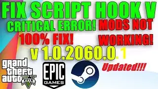 Installing New Updated ScriptHookV!!