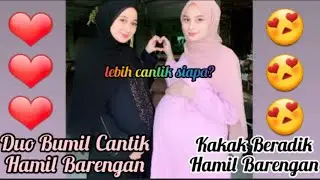 Duo Bumil Cantik Hamil Barengan