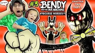 DAD CAPTURED! Bendy and the Ink Machine #3 Haunts Our House FGTEEV Chapter 2 Boss 👹 SCARY Kids Game