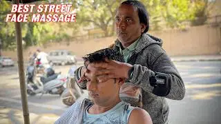 This Street Barber Gives Me Best Face & Compliment Head Massage | Salon Like Service in Just $0.50