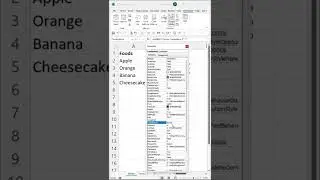 How to make a ComboBox (dropdown) in Excel