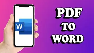 How to Convert PDF to Word Document in Mobile (2024)