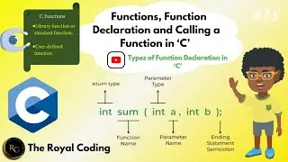 What is Functions, Function Declaration and Calling a Function in C | Learn C Programming 