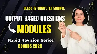 OUTPUT-BASED Questions | random Module | CBSE Class 12 Computer Science | Boards 2025