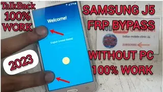 Samsung J5 Frp Bypass 2023 || Samsung J5 (SM J500) Google Account Bypass (WITHOUT PC 100% WORK)