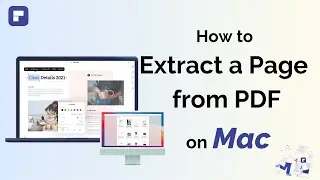 How to Extract a Page from PDF on Mac | Wondershare PDFelement 8