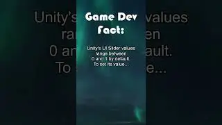 Setting UI Slider Values in Unity