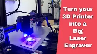 Lotmaxx Shark Plus 3D Printer Conversion to Big Laser Engraver