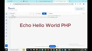 Echo Hello World | php for beginners #php