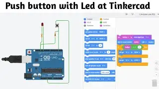push button arduino | push button tinkercad | push button tinkercad code | tinkercad push button led