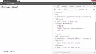 ES6 Generators in 5-ish Minutes (Yield)