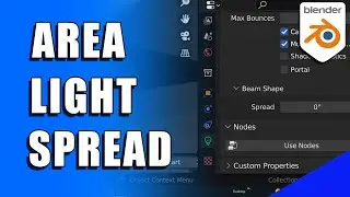 Area Light Spread Settings in Blender 3D for God Rays (Micro Tip)