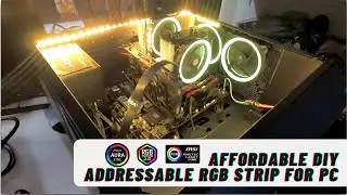 Affordable RGB PC LED Strip that Works with Aura Sync, Mystic Light, RGB Fusion | ARGB Strip for PC