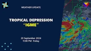 Press Briefing: Tropical Depression #IgmePH 11:00 PM Update September 20, 2024 - Friday