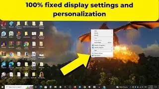 Fixing Display Settings and Personalization Issues in Windows 11/10
