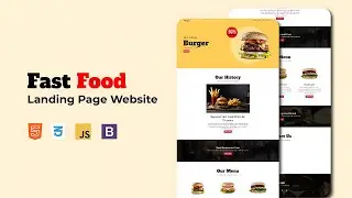 Bootstrap 5 Fast Food Website | Responsive Landing Page Template