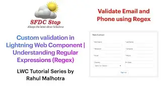 Custom validation in Lightning Web Component | Understanding Regular Expressions (Regex)
