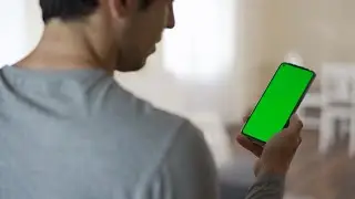 CELLPHONE WITH A GREEN SCREEN IN 4K | MOBILE GREEN SCREEN | FOR EDITS