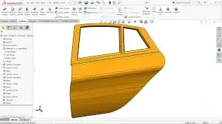 Solidworks Surface tutorial | Car door in Solidworks