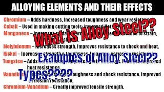 What is Alloy Steel? Detail Explaination, Alloying Elements & Their Effects. [PART-2]