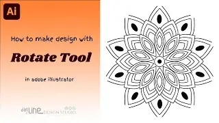 Adobe illustrator mandala design : How to make mandala design with rotate tool | fast and easy |