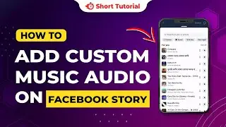 How to add custom music audio on Facebook story 2024 | Initial Solution