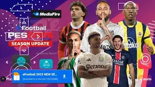 EFOOTBALL PES 2025 PPSSPP Full Update Transfers & Kits 2024/25 Real Faces Camara PS5 English Version