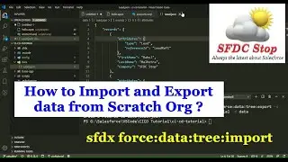 Import and Export Data using SFDX CLI in VSCode | Scratch Org | Salesforce Tutorial
