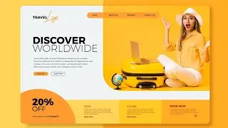 Amazing landing page using html and CSS || modern landing page with source code free || hindi