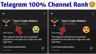 ☺️How To Rank Telegram Channel in 24 Hours | Telegram Premium Member Badhaye | Telegram Channel Rank