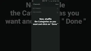 How to shuffle Categories in Discord Mobile P1 #roduz #discord #how #howto #category #tutorial