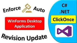 How to Set Minimum Required Version of WinForms Desktop Application via ClickOnce C# .NET on Publish