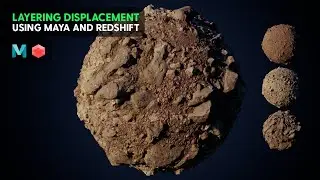 Layering displacement in Maya