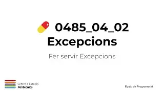 0485 04 02   Fer servir Excepcions